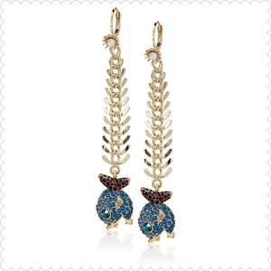 Betsey Johnson Fish Drop Earrings